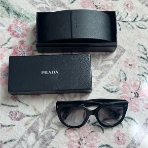 Prada Women’s Cat Eye Sunglasses 54mm Black SPR17O